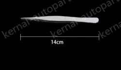 Stainless steel tweezers Straight tip (thick) 14cm