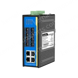 [100 Gigabit 4 Optical 4 Electrical] Ring Network Management Industrial Switch