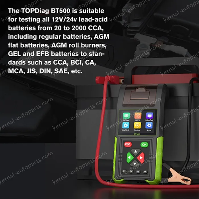 BT500 Multifunctional Battery Analyzer Leakage Relay Load Charging System Start Test