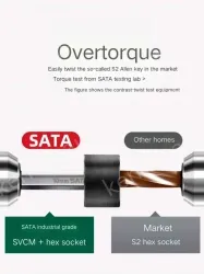 Short flat head hex wrench 2mm 82305