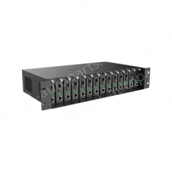 14-slot fiber optic transceiver chassis
