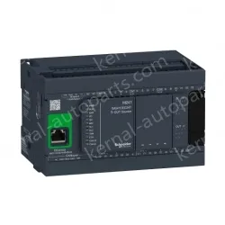 TM241CEC24T logic controller, Modicon M241, 24 IO, transistor, PNP, Ethernet, CAN master