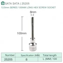 Dafei 8mm with a total length of 100mm-25205