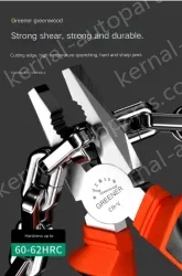 Powerful 6 inch diagonal nose pliers