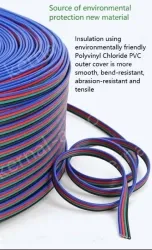 LED light connecting cable 26AWG*3 and (7/0.12TS)