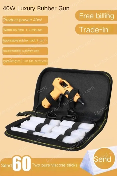 40W luxury glue gun + 60 glue stick + storage bag