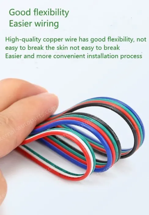 LED light connecting cable 26AWG*8 and (7/0.12TS)