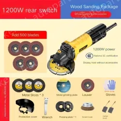 Slotted version 1200W rear switch wood sanding