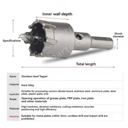 Stainless steel special hole opener 36mm