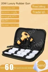 20W luxury glue gun + 60 glue stick + storage bag