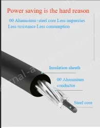 Steel core insulated wire 1KV*JKLGYJ-70/10