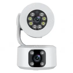4MP-Full color night vision-Dual lens two-way voice camera