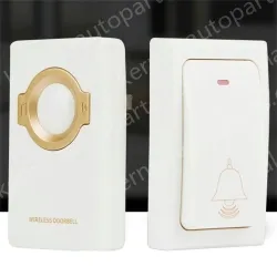 Wireless remote control doorbell with spontaneous electric flash, waterproof, elderly, disabled, caller, doorbell