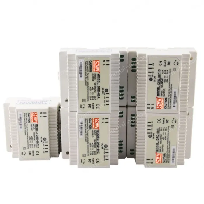 Dual-group AC to DC card rail switching power supply on the guide rail DRD-60B