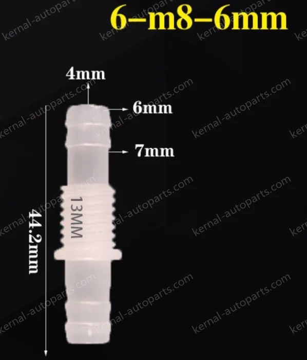 6-M8-6-Feed-through plastic connectors