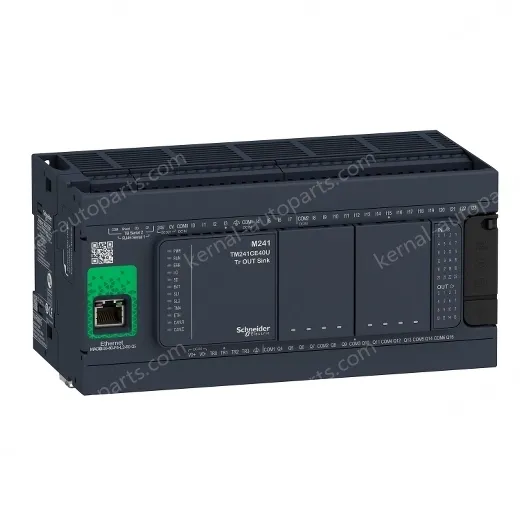 TM241CE40R logic controller, Modicon M241, 40 IO, relay, Ethernet