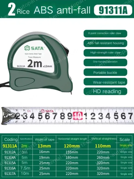 ABS drop resistance 2 meters ruler width 13mm-91311A