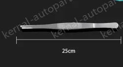 Stainless steel tweezers Straight round head (thick) 25cm