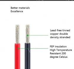 Teflon Wire Cable 10AWG Black 37 cores