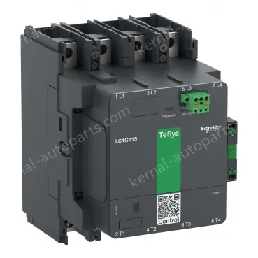LC1G2254EHEN Contactor, high power, TeSys Giga, standard version, 4 pole/NO, AC-1 <=440V 330A, 48-130VAC/DC coil