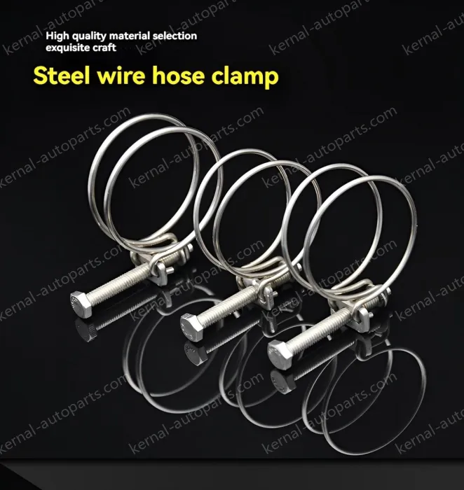 Double steel wire hose clamp 201 material 60-67*3 [wire diameter]