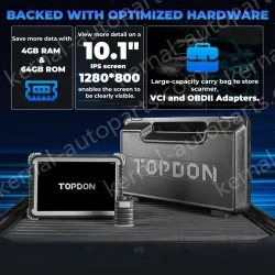 TOPDON Phoenix Plus Integrated Diagnostic Tool Bi-Directional Control Topology Mapping 41 Maintenance Services ECU Coding VAG 2 Years Update