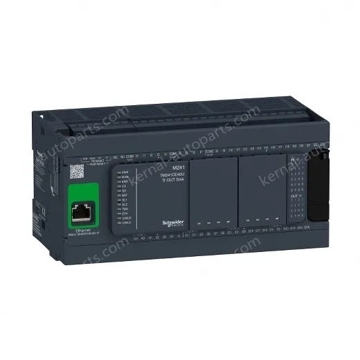 TM241CE40U logic controller, Modicon M241, 40 IO, transistor, NPN, Ethernet