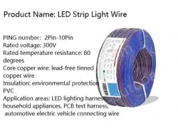 LED light connecting cable 26AWG*10 and (7/0.12TS)