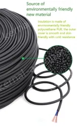 5 core 4 core 2 core sensor cable 20 AWG 3 pole