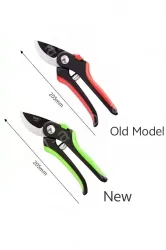 Red 8 inch - anti-pinch and labor-saving pruning shears