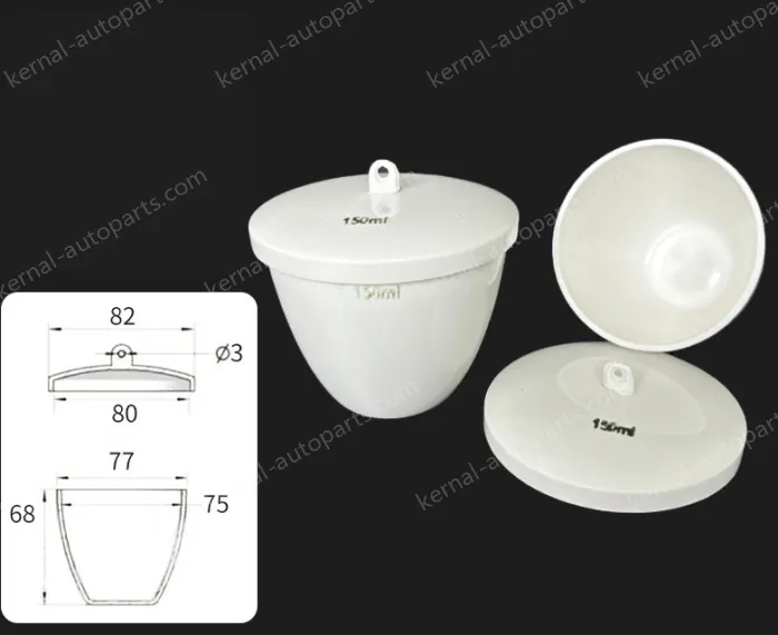Ceramic crucibles 100ml+ lid