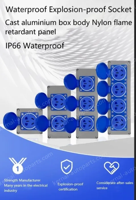 Explosion-proof cast aluminium triplex 3-hole red