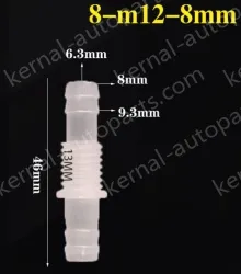 8-M12-8-Feed-through plastic connectors