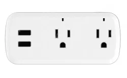 Smart socket LSPA11 one to two dual USB US standard