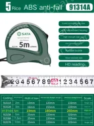 ABS drop resistance 5m ruler width 19mm-91314A