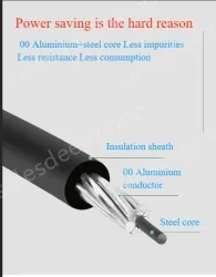 Steel core insulated wire 10KV3.4 thickness*JKLGYJ-50/8
