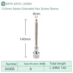 Dafei 6mm with a total length of 140mm-24305